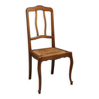 Solid oak chair inspired by Louis XV/regency