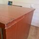 Bureau Double Caisson Vintage Capelle - Années 60 Teck/Acajou