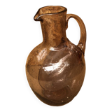 Old refresher pitcher biot glassware bubble blown glass