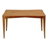 Table basse en bois italienne du milieu du siècle, attribuée à Paolo Buffa, années 1950.