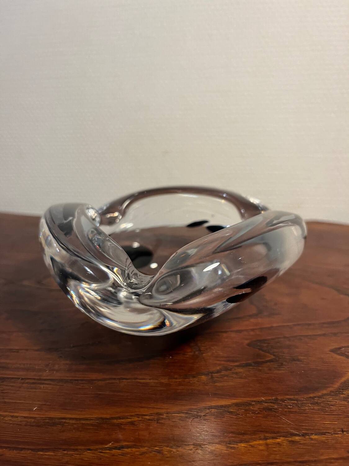 Thick glass ashtray from the 70s/80s