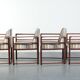 Set of 4 Art Deco design dining chairs with luxurious fabric upholstery