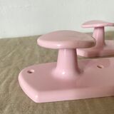 Vintage pink wall coat racks