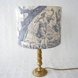 Blue toile de Jouy lampshade