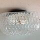 Structured /vintage square glass ceiling lamp 60s-70s