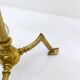 Articulated tripod lamp base in brass, Arts & Crafts style, in the manner of.