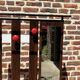 Vintage entrance hall with bench and mirror