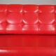 Red leatherette sofa, 1970s