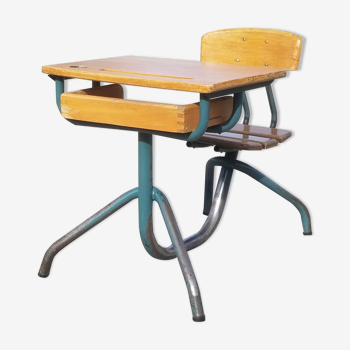 Vintage 1-seater school desk 50