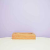 Light wood rectangular bowl