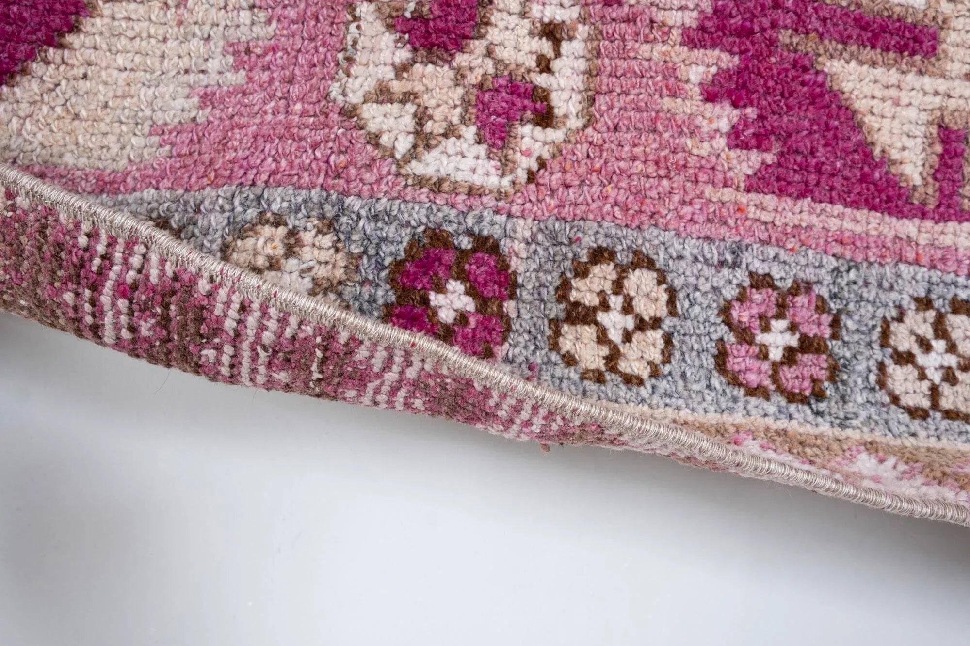Vintage Turkish hallway rug 80x401 cm