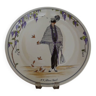 Villeroy & Boch Design 1900 N°4 flat plate - Half mourning - Ø 26 cm