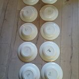 10 Digoin and Sarreguemines soup plates