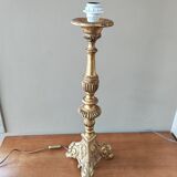 Golden wooden lamp base