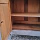 Parisian buffet patina gray 2 doors 2 drawers in solid poplar