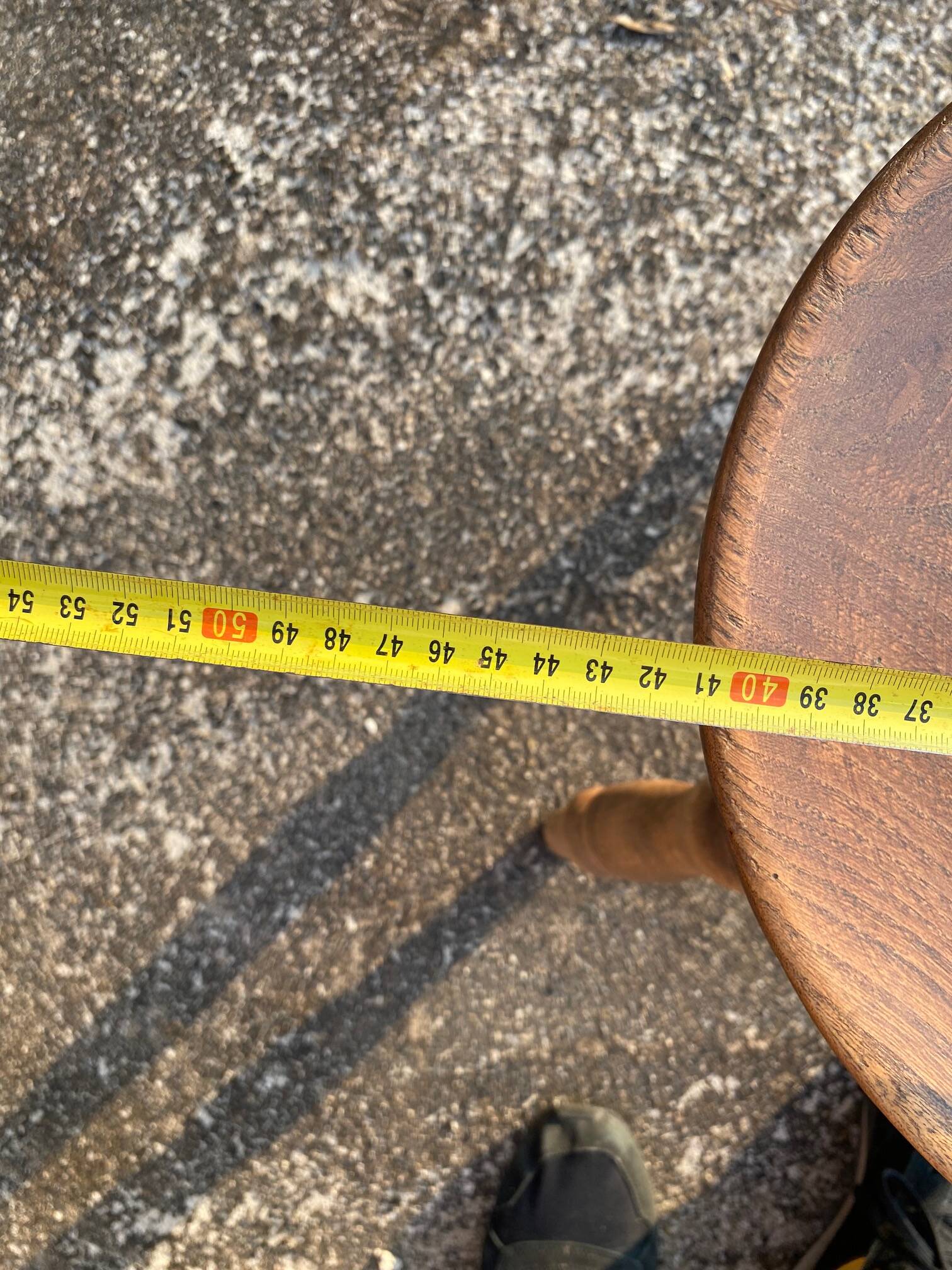 Brutalist walnut stool pair