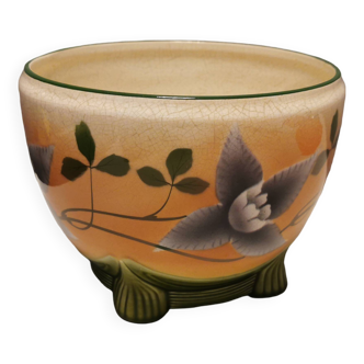 Fantastique pot de fleurs de la société allemande Villeroy & Boch 1874-1909.
