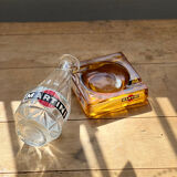 Martini advertising decanter and ashtray