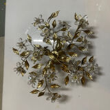 Plafonnier Crystal Flower en tôle