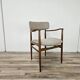 Swedish armchair in wood and fabric
