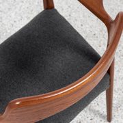 Midcentury Danish chair with armrests in teak by Arne Hovmand Olsen for Mogens Kold 1960s