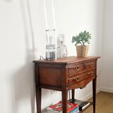 Console trolley style Directoire in mahogany
