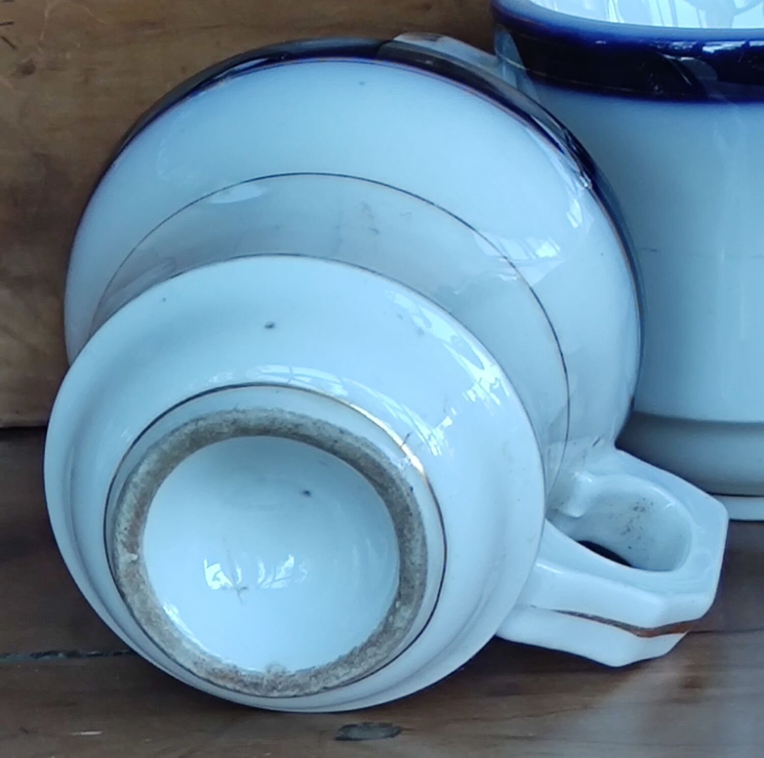 Series of 10 brulot cups/porcelain 19th century