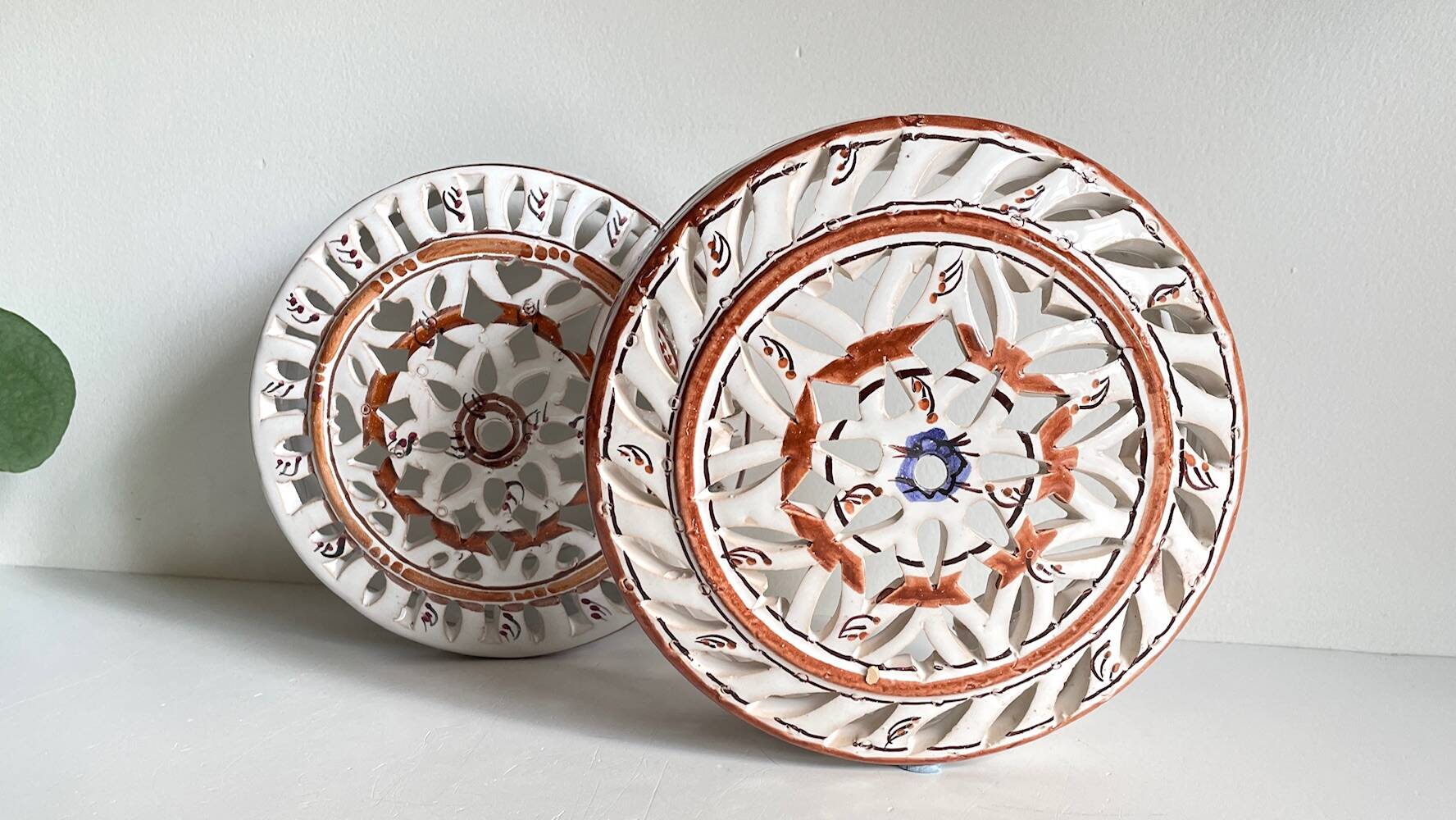 Handcrafted ceramic wall light