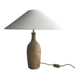 19th century stoneware bottle foot lamp