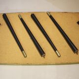 Vintage coffee table year 60 flower patterns