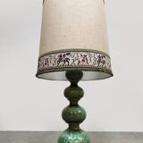 Vintage green ceramic bubble table lamp Kaiser Leuchten