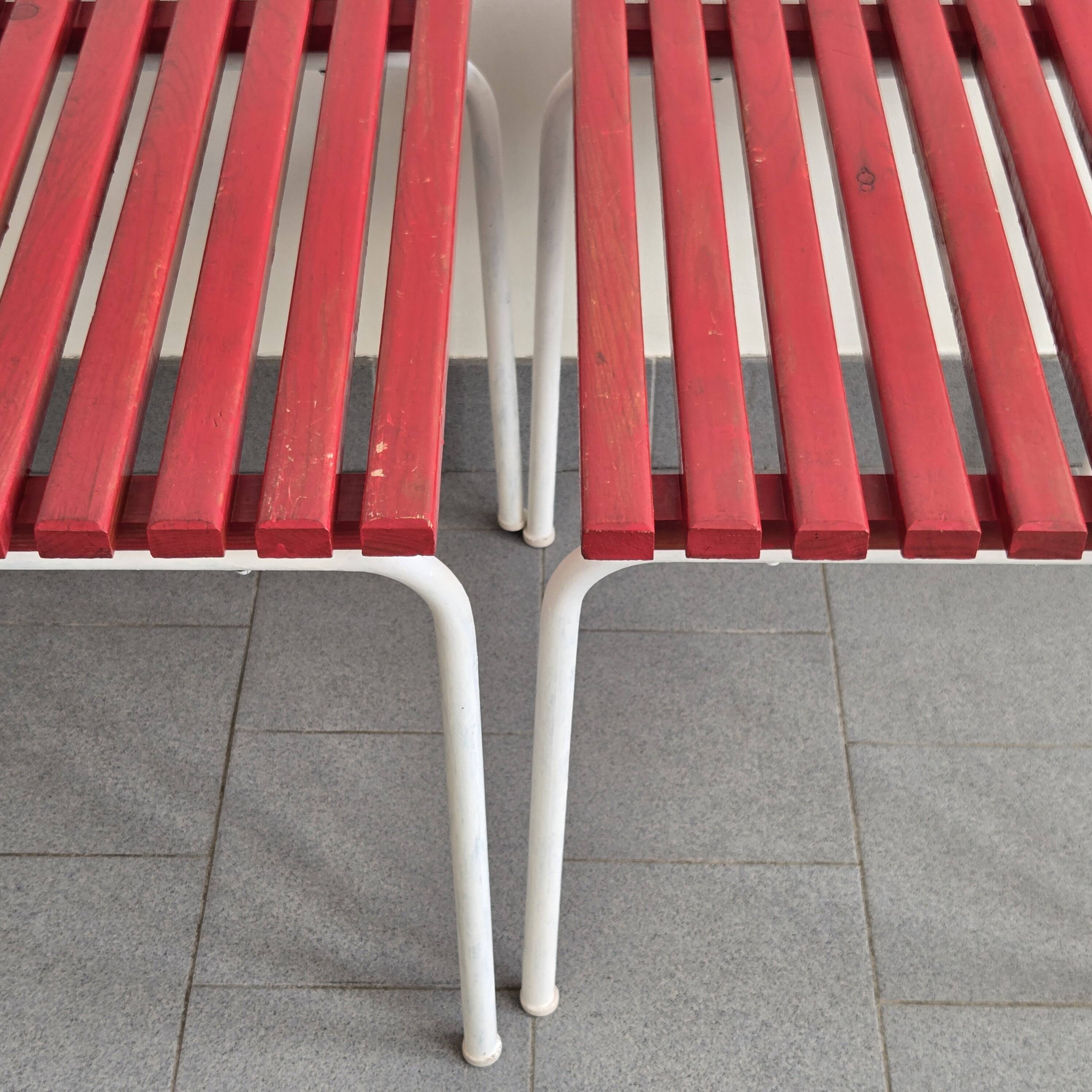 Paire de porte-bagages Charlotte Perriand les Arcs 1960