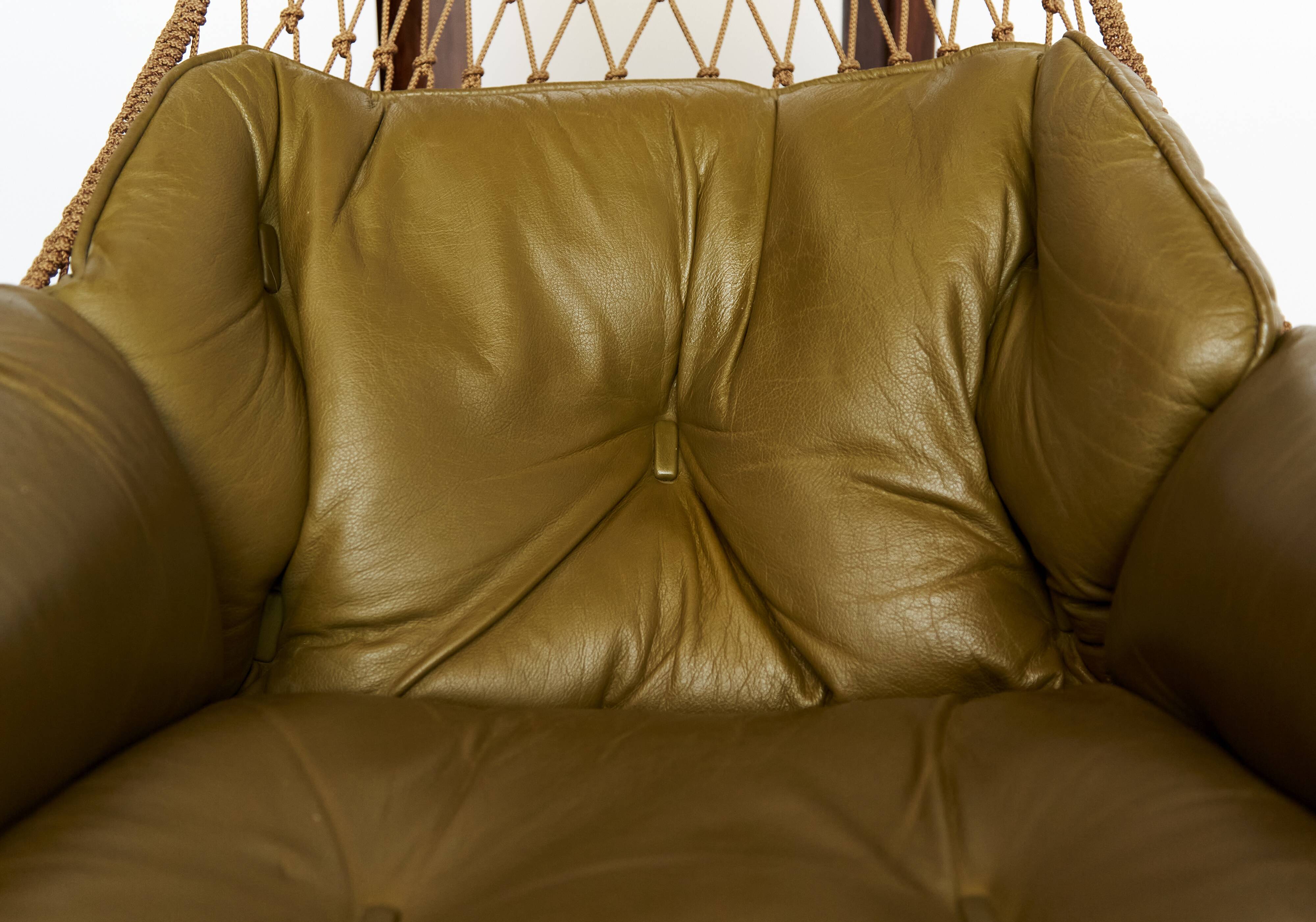 Jean Gillon "Jangada" Lounge Chair & Ottoman for Italma Wood Art, 1968