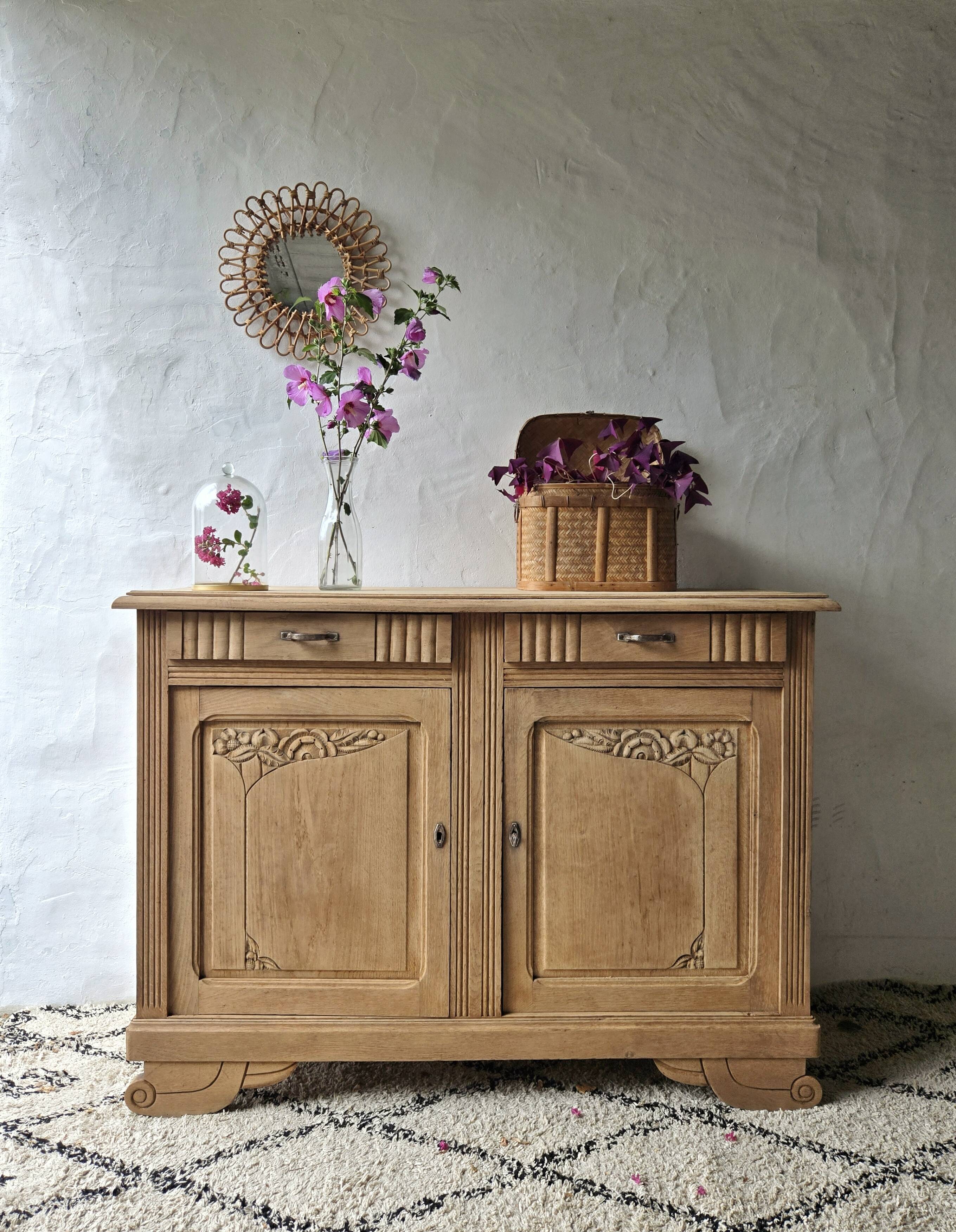 buffet art déco en chêne