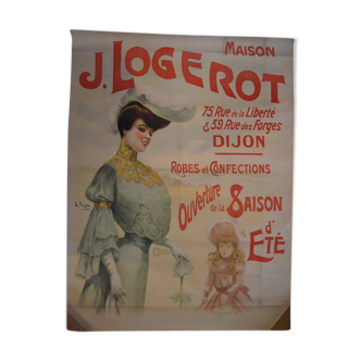 Original poster 1900 - Charles Tichon - Maison J. Logerot, opening of the summer season