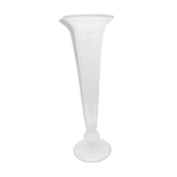 Vintage elongated glass vase 36 cm