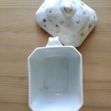 Coffee cups and sugar bowl, Old Paris Empire porcelain, Vve BARES