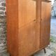 Armoire dressing vintage chêne tigré – pieds compas  50/60 – scandinave