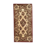 Tapis mécanique de style savonnerie ou Aubusson  en laine 67x135 cm
