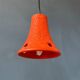 2 retro ceramic orange pendants