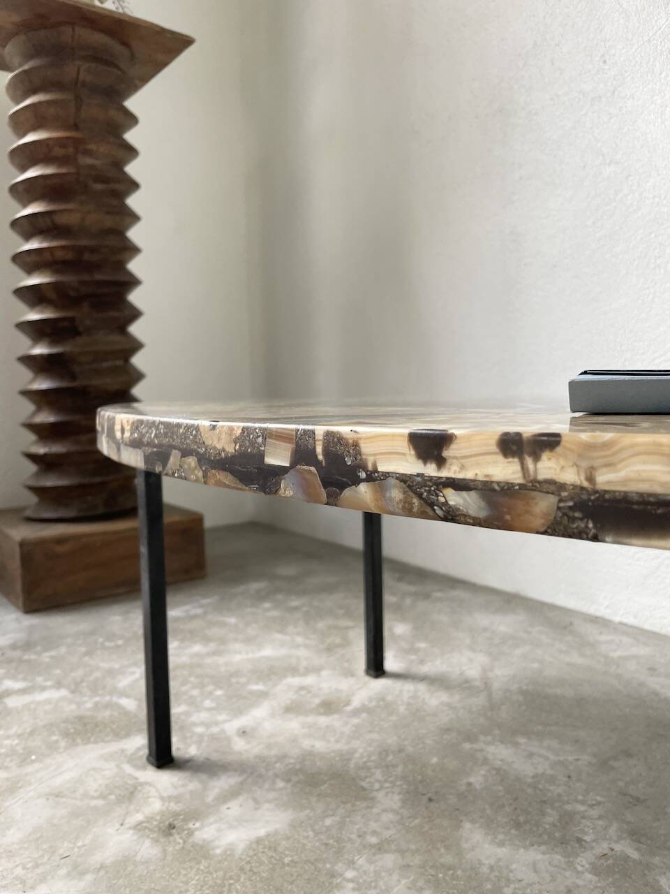 1950s Madagascar aragonite coffee table