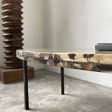 1950s Madagascar aragonite coffee table