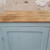 Pastel and wood confectionery Parisian buffet