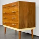 Commode vintage / Table de maquillage, années 1960, Tchécoslovaquie