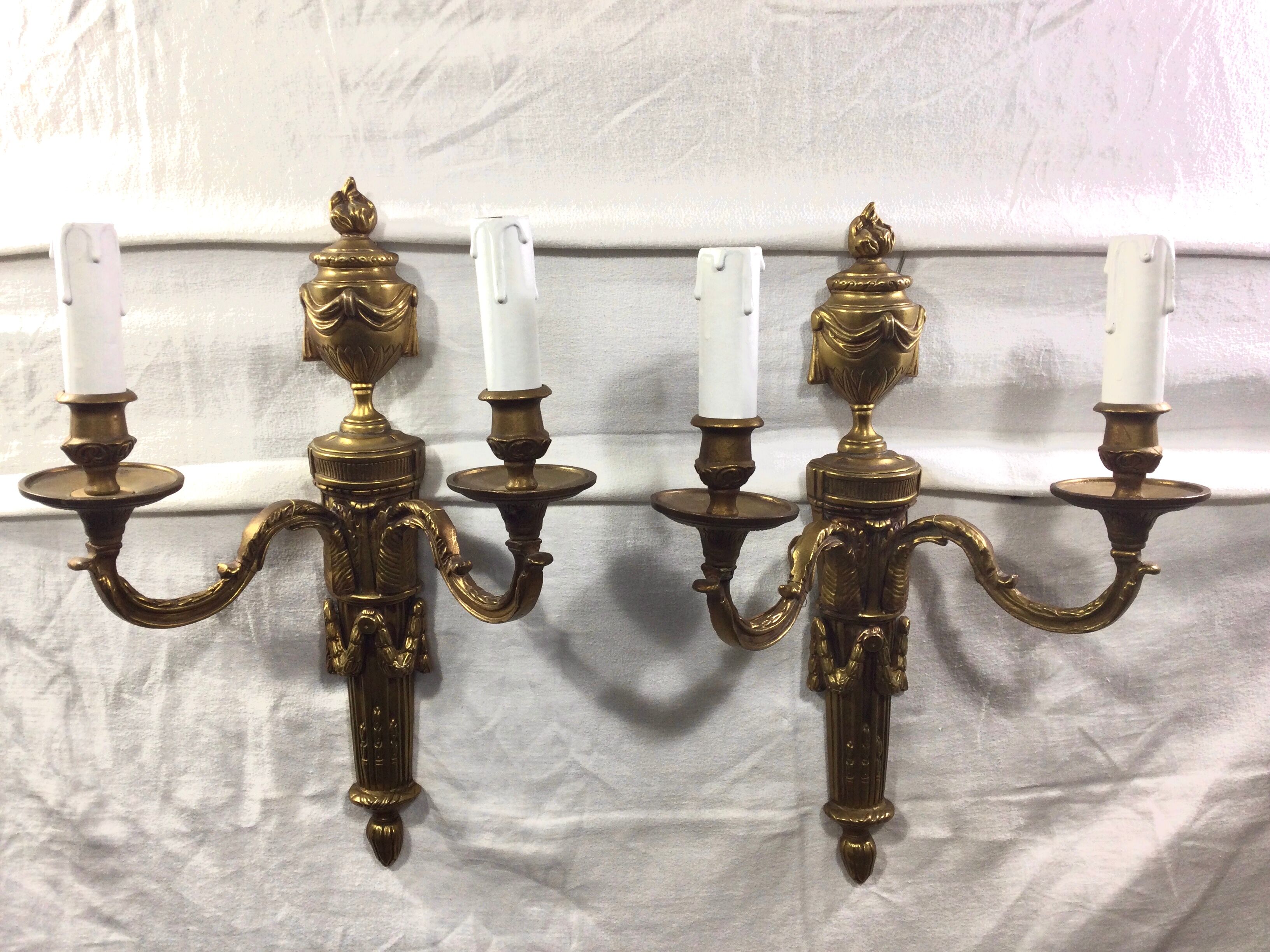 Paire d'applique en bronze st louis XVI