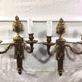 Paire d'applique en bronze st louis XVI