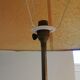 60s walnut and brass tripod lamp