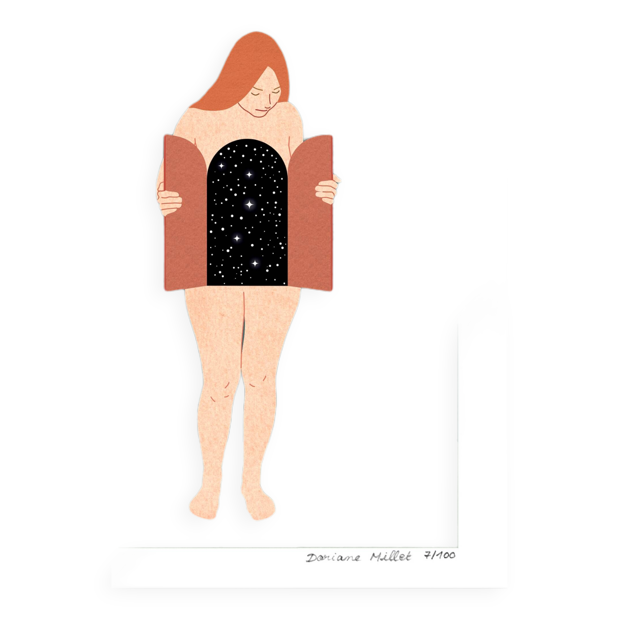 The opening, art print 13x18 cm, numbered and signed, green version