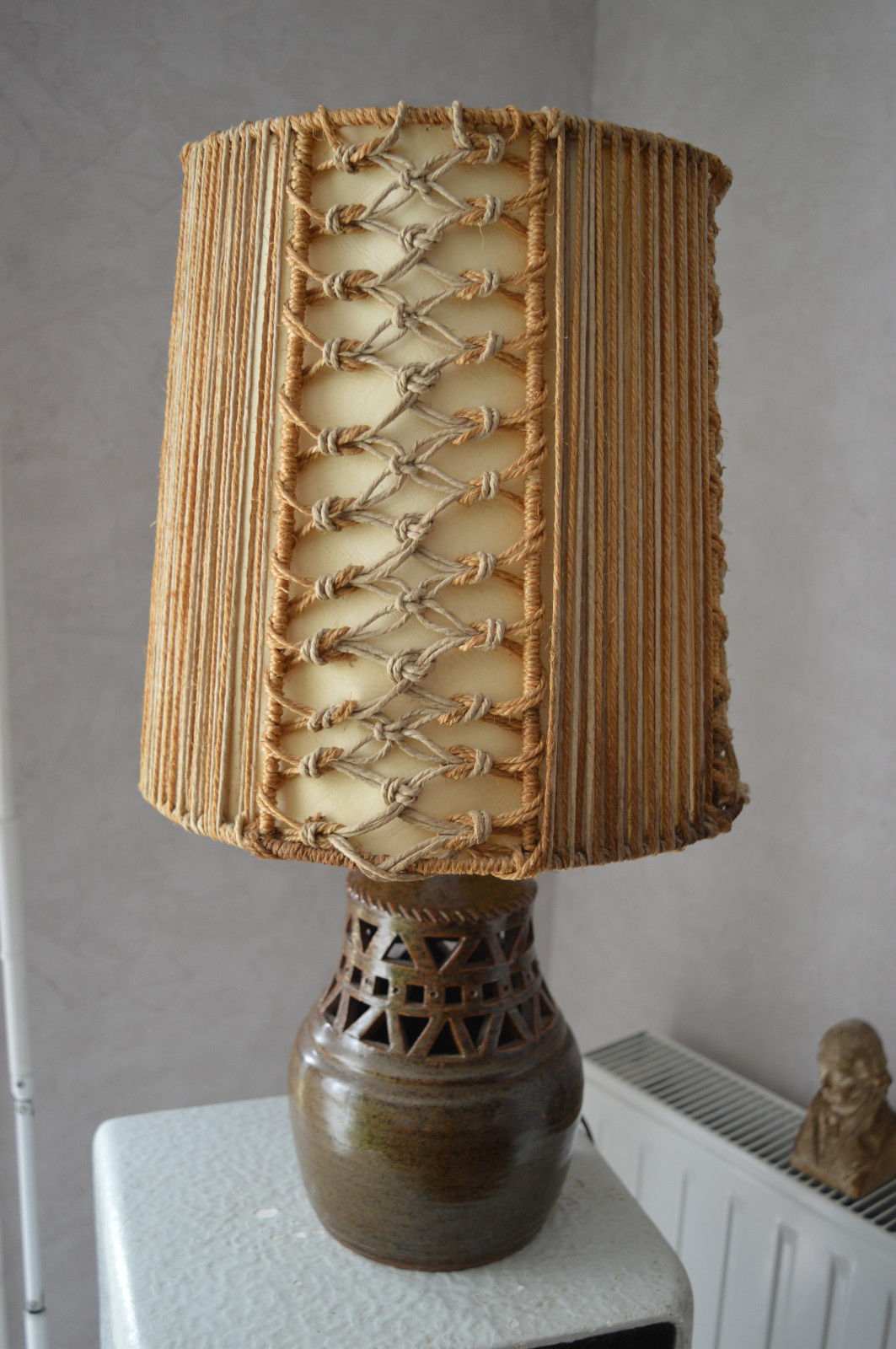 Lamp signed Thierry and Chantal Robert Charter on the Loir