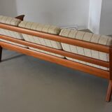 Teak and wool sofa by Juul Kristensen, mid-20th century
